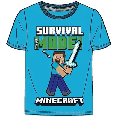 FASHION UK Bavlněné tričko MINECRAFT SURVIVAL MODE 134 cm