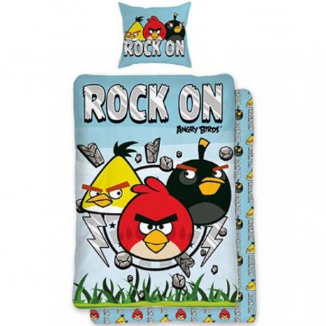 HALANTEX Povlečení Angry Birds Rock On 140x200, 70x80 cm
